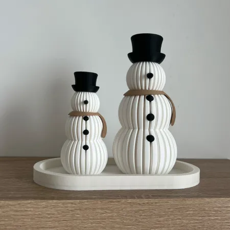 Figurka Bałwan z Szalikiem Ozdoba Zimowa 3D